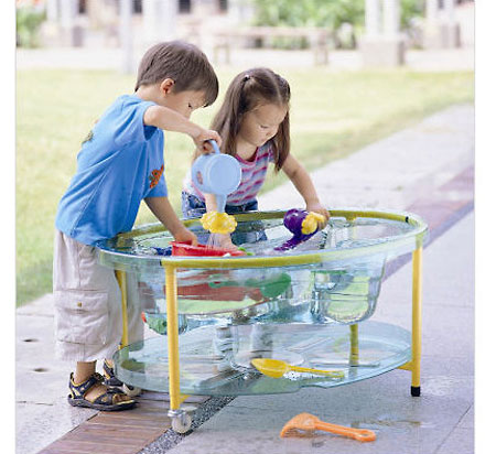 Sand and Water Table - Clear - - Fat Brain Toys