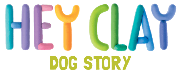 Hey Clay Dog Story - 15 Can Modeling Air-Dry Clay Logo