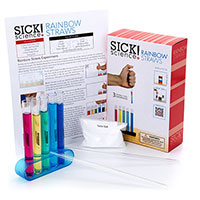 Sick Science Rainbow Straws