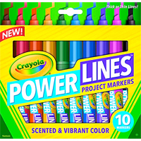 10 ct. Powerlines Washable Markers with Scents