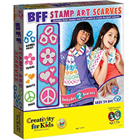 BFF Stamp Art Scarves