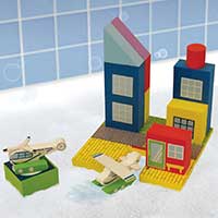 Bath Blocks Floating Airport Set
