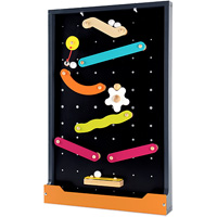 Two Sided Magnetic Marble Run & Chalkboard Set