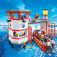 Playmobil Coast Guard - Coast Guard Station with Lighthouse