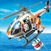 Playmobil Coast Guard - Fire Fighting Helicopter
