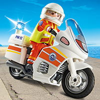 Playmobil Coast Guard - Emergency Motorcycle with Light