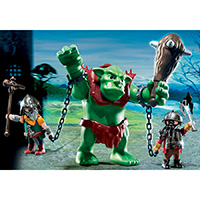 Playmobil Knights Battle - Giant Troll with Dwarf Fighers