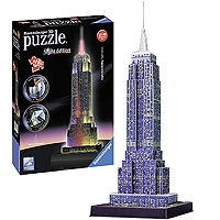 Empire State Building 3D Puzzle - Night Edition