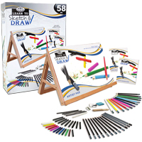 Learn to Sketch & Draw - 58 piece Art Set