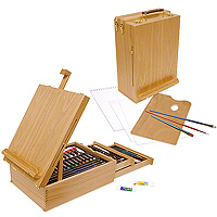 All Media Art Set + Easel - 104 pieces