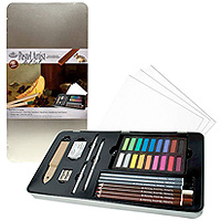 Pastel Artist Tin - 33 piece Art Set