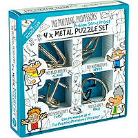 The Puzzling Professors' Problem Solving Project 4X Metal Puzzle Set