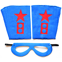 Superhero Blaster Cuffs and Mask Combo