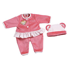 GiggleTime Baby Outfit - Pink Monkey - - Fat Brain Toys