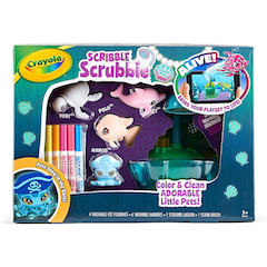 Crayola 918674.006 Washimals Ocean Pets Seashell Splash Playset 6s