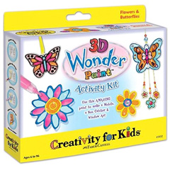 3D Wonder Paint Flowers Kit - - Fat Brain Toys