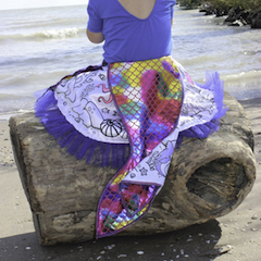 Color-a-Skirt Mermaid - - Fat Brain Toys