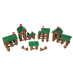 Timber Log Builders - 450 Piece Set - - Fat Brain Toys