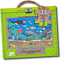 Green Start Giant Floor Puzzle - Under The Sea - - Fat Brain Toys