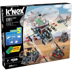 K'NEX Combat Crew 5-in-1 Building Set - - Fat Brain Toys