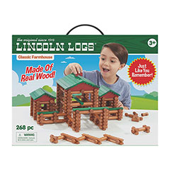Lincoln Logs Classic Meetinghouse 117 All Wood Parts Ages 3 and up Easy to Build for sale online 