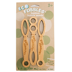 Eco Fubbles Bamboo Bubble Wand 3pk - - Fat Brain Toys