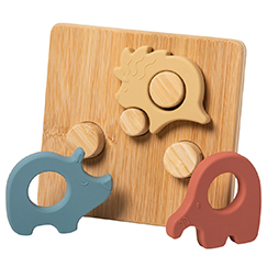 Safari Simply Silicone Bamboo Puzzle Safari Simply Silicone Bamboo Puzzle