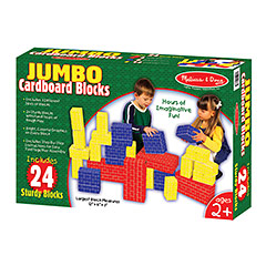 Jumbo Cardboard Blocks 24 Pcs - - Fat Brain Toys