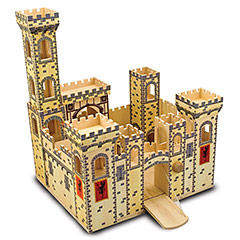 Melissa and doug folding medieval castle on sale