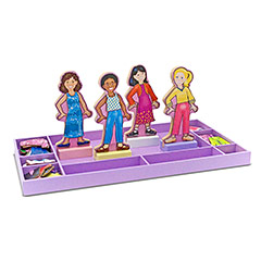 Best Friends Forever! Magnetic Dress-Up - - Fat Brain Toys