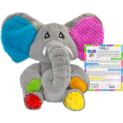 Peluche Mini Quiggly Il Polpo Sensoriale – Meavia Toys, Multicolore, Nuovo