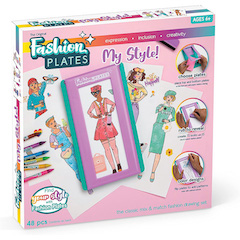 Fashion Plates Deluxe Kit retro toy from the 80s is back and you can order  it again, this was my favoirte toy as a little girl. Barbie fashion plate –  A Thrifty