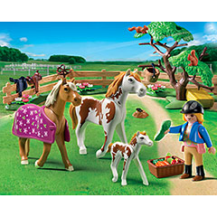Playmobil Pony Ranch - Paddock with Horses and Foal