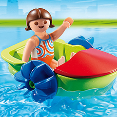 playmobil paddle boat