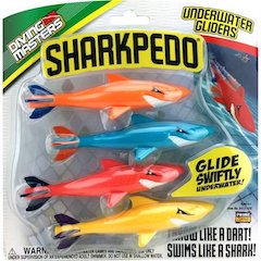 Sharkpedo Underwater Gliders - 4 pack - - Fat Brain Toys