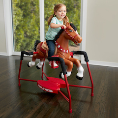 radio flyer plush interactive riding horse