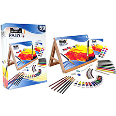 Learn to Paint - 59 piece Art Set - - Fat Brain Toys