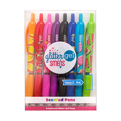 Aloha Unicorn Scented Pens Colored Gel Ink Scentco Glitter Gel Smens 8 Count Medium Point 