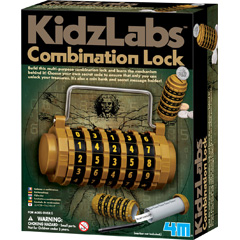 Complex Lock Toy 4M KidzLabs Combination Lock - - Fat Brain Toys